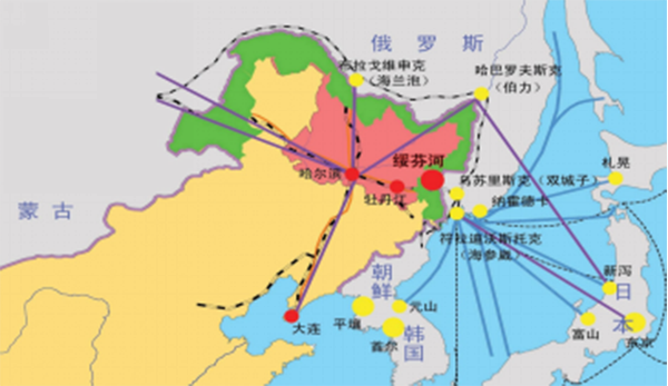 国林木业城所在地绥芬河口岸是连接中国,俄罗斯,日本,韩国等国家陆海